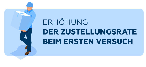 ERHÖHUNG DER ZUSTELLUNGSRATE BEIM ERSTEN VERSUCH